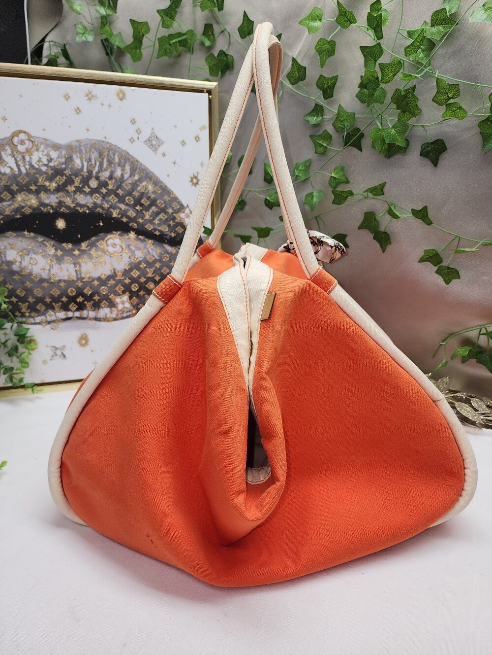 Authentic Hermes Beach Tote With Pouch - Picture 3 of 13